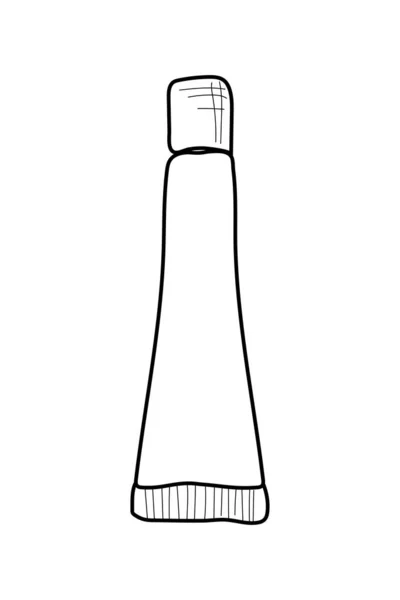 Cuidados Com Pele Cosméticos Desenhados Mão Ilustração Estoque Isolado Fundo —  Vetores de Stock