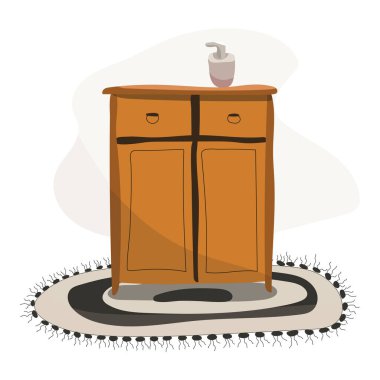 mobilya vektör illüstrasyonunu göster