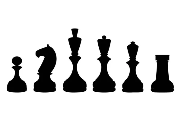 Chess game pieces icons set Royalty Free Vector Image