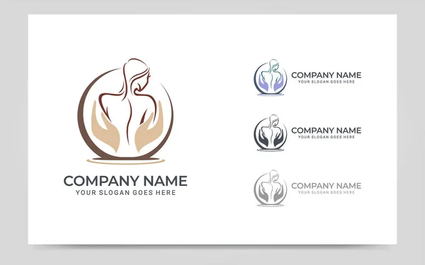 Güzeller güzeli kadın logo sembolü. Modern vektör grafik illüstrasyonu