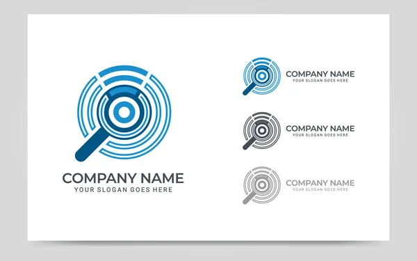 Modern Search Logo Design Template Editable Symbol Icon Logo Design — Stock Vector