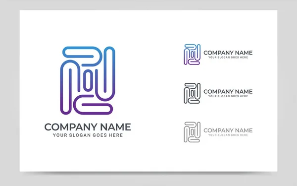 Modern geometrik soyut logo tasarımı. Düzenlenebilir sembol Vektör illüstrasyon şablonu.