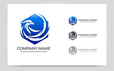 Modern Kuş logosu tasarımı. Vektör grafik çizimi tasarımı