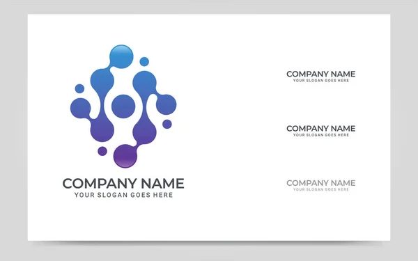 Soyut dijital teknoloji sembolü logo tasarımı. Düzenlenebilir vektör illüstrasyon logosu tasarımı