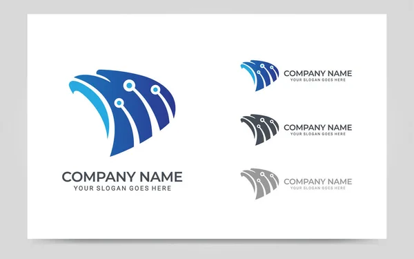 Modern Kuş logosu tasarımı. Vektör grafik çizim tasarımı. Şablon logo tasarımı
