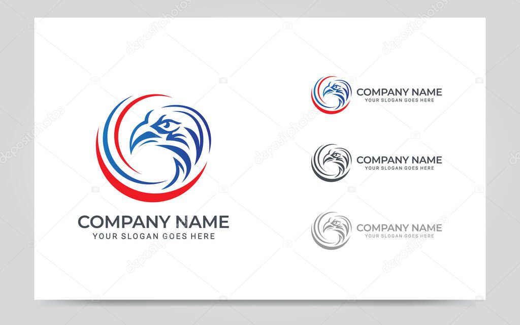 Modern Bird logo design. Vector graphic illustration design. Template logo design