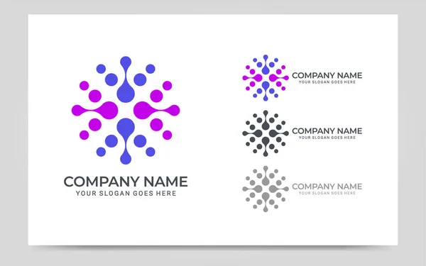 Soyut dijital teknoloji sembolü logo tasarımı. Düzenlenebilir logo tasarımı. Vektör grafik illüstrasyonu