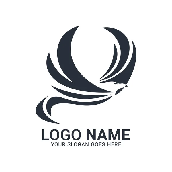 Modernes Vogel Logo Design Vektortiere Logo Editierbares Design — Stockvektor