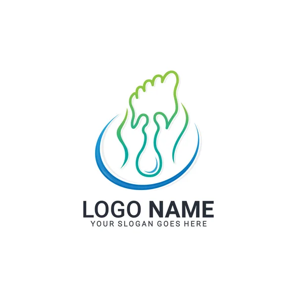 Diseño Del Logotipo Masaje Diseño Logotipo Abstracto Editable — Vector de stock