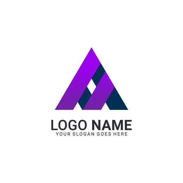 Modern soyut harf A logo tasarımı. Düzenlenebilir modern logo tasarımı