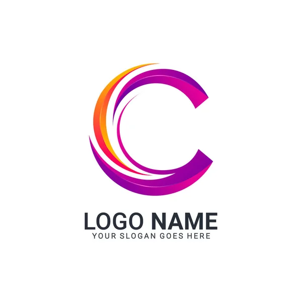Design Moderno Logotipo Letra Design Logotipo Editável —  Vetores de Stock