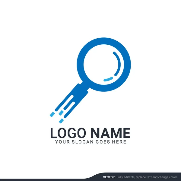 Moderne Design Vorlage Für Suchlogos Editierbares Symbol Logo Design Vektorillustration — Stockvektor