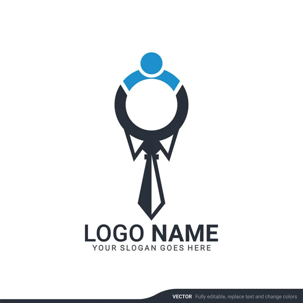Moderne Design Vorlage Für Suchlogos Editierbares Symbol Logo Design Vektorillustration — Stockvektor