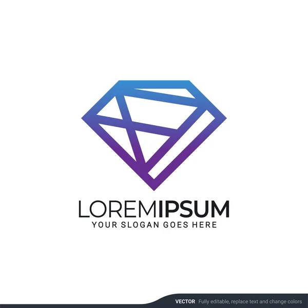 Design Moderno Logotipo Abstrato Geométrico Ícone Símbolo Editável Ilustração Vetorial — Vetor de Stock
