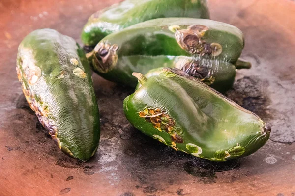 Pečení Chilli Papriček Mexiku — Stock fotografie