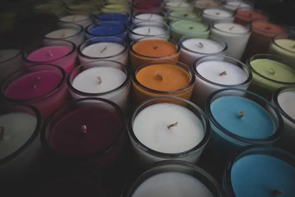 Assorted Colorful Candles Market Los Angeles — Stock Photo, Image