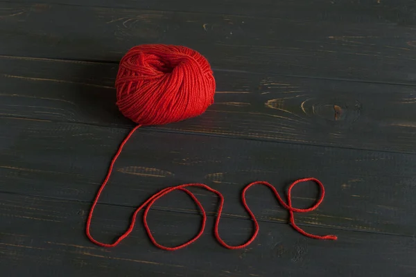 Valentine Day Love Yarn — Stock Photo, Image