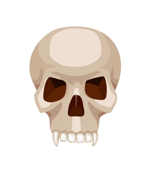 Skull stylized cartoon vector illustration — Stock Vector