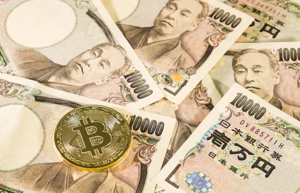 Bitcoin (dijital para birimi) Japonya yen geçmişi, kripto para birimi ve yatırım konsepti üzerine.