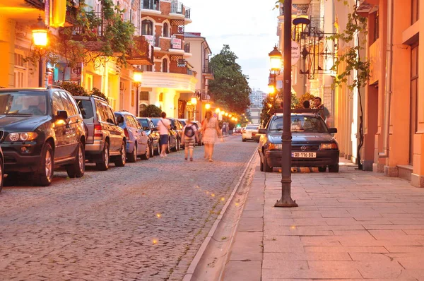 Streets Squares Beautiful Batumi Evening Sunset — Stock Photo, Image