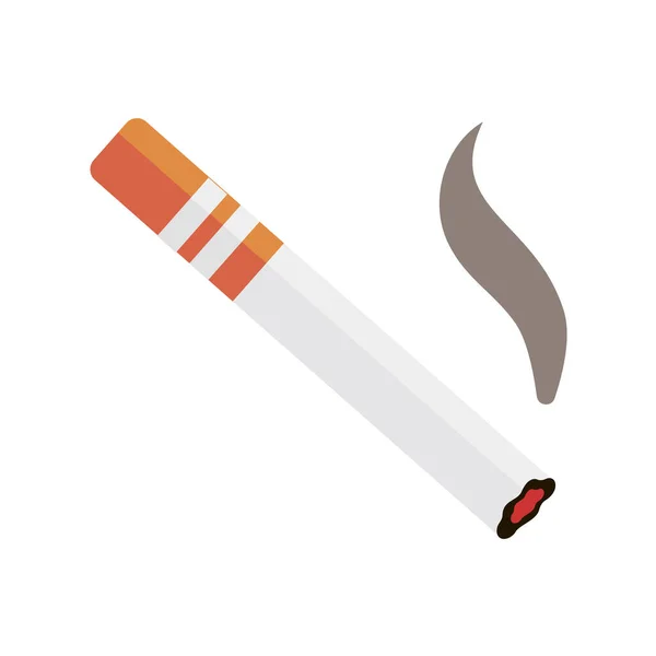 Smoking Cigarette on white background. EPS 10. — Stock Vector