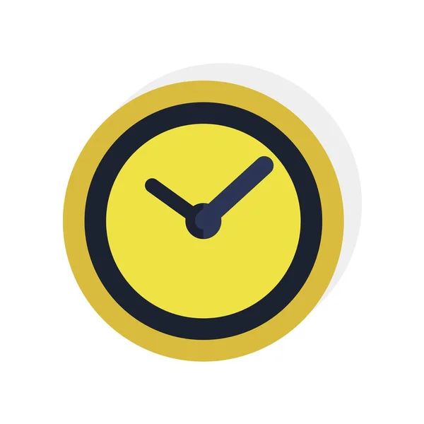 Horloge, tijd pictogram geïsoleerd op witte achtergrond. Trendy platte stijl voor grafisch ontwerp, website. Vectorillustratie EPS 10. — Stockvector