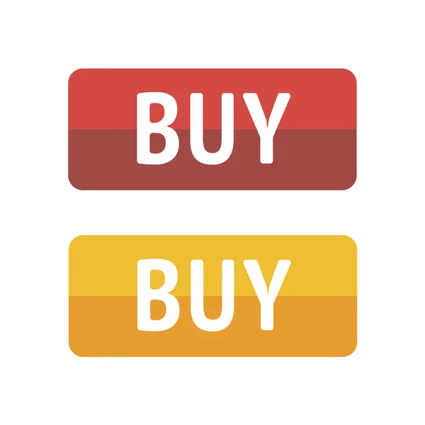 Button buy on white background. Vector illustration EPS 10. — Stock Vector
