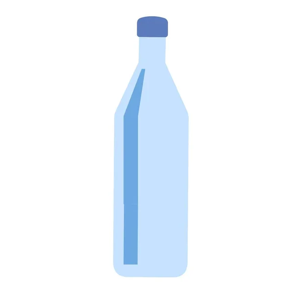 Botol ikon air pada latar belakang putih. Ilustrasi vektor. - Stok Vektor