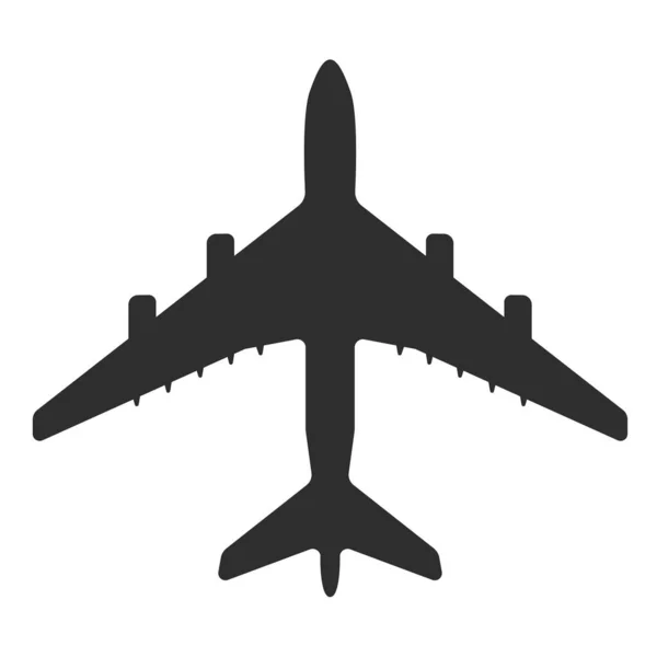 En ikon för flygplansvektor. — Stock vektor