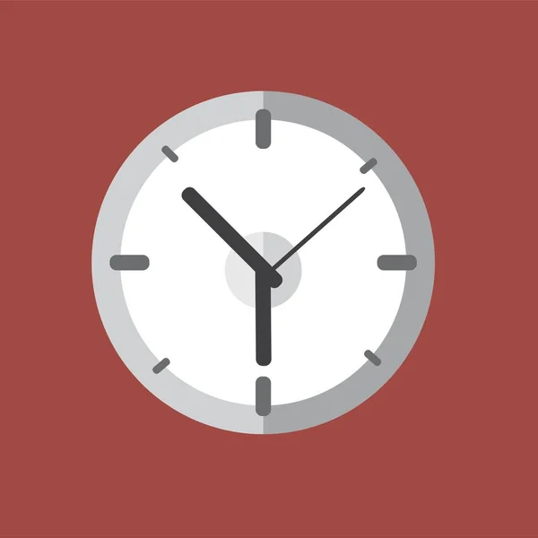 Icône de l'horloge dans le style plat à la mode. Illustration vectorielle . — Image vectorielle