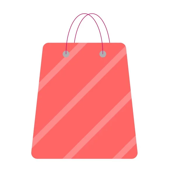 Shopping Bag geïsoleerd op witte achtergrond. Vectorillustratie. — Stockvector