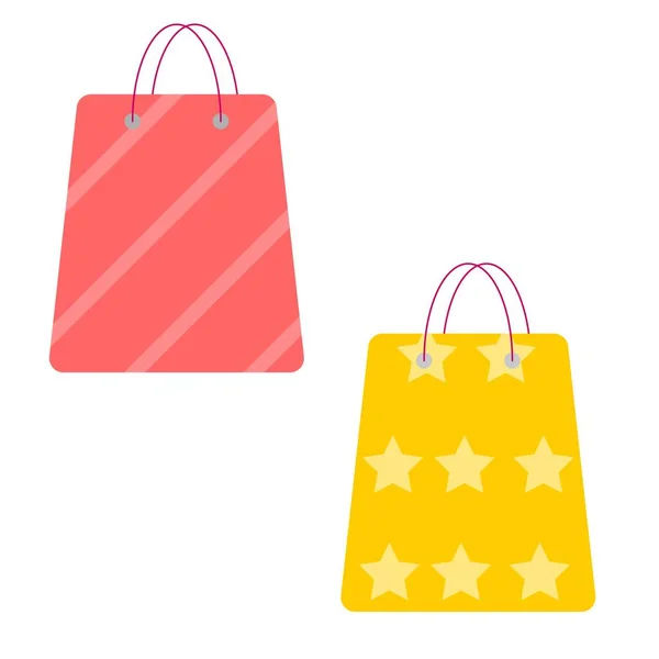 Shopping Bag isolated on white background. Vector illustration. — Stock Vector