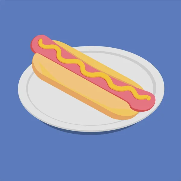 Hambúrguer, cachorro-quente, sandwish. Comida rápida. Ilustração vetorial . — Vetor de Stock