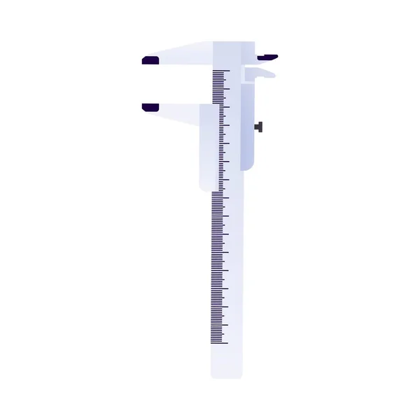 Ruler on white background. Vector illustration in trendy flat style. ESP 10. — Stock Vector
