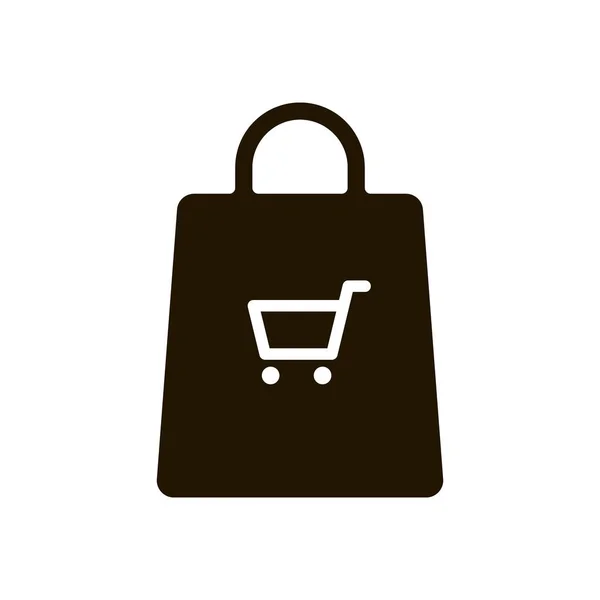 白色背景的购物袋图标。矢量图解EPS 10. — 图库矢量图片