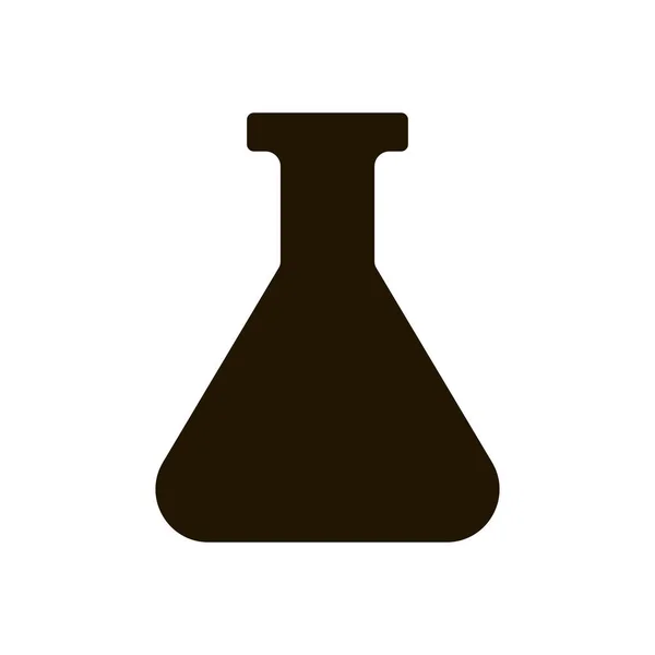 Значок лабораторной фляжки на белом фоне. EPS 10 . — стоковый вектор