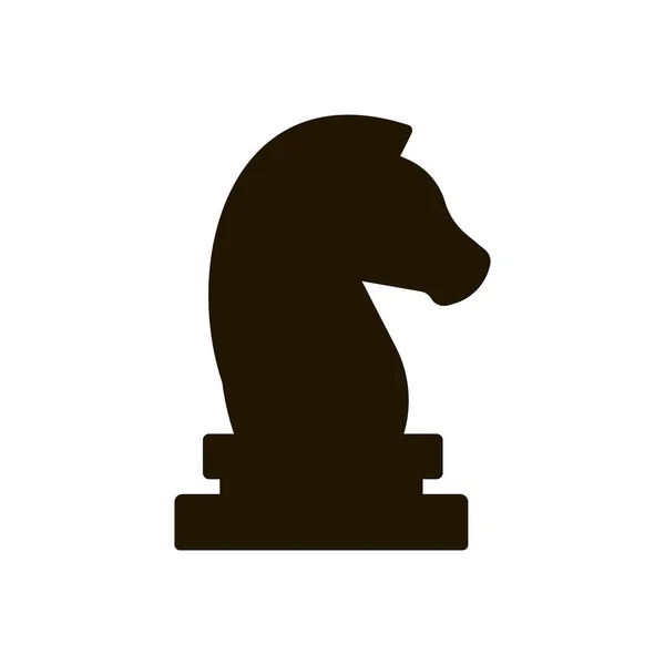 Xadrez ícone de cavalo peça no fundo branco. EPS 10 . —  Vetores de Stock