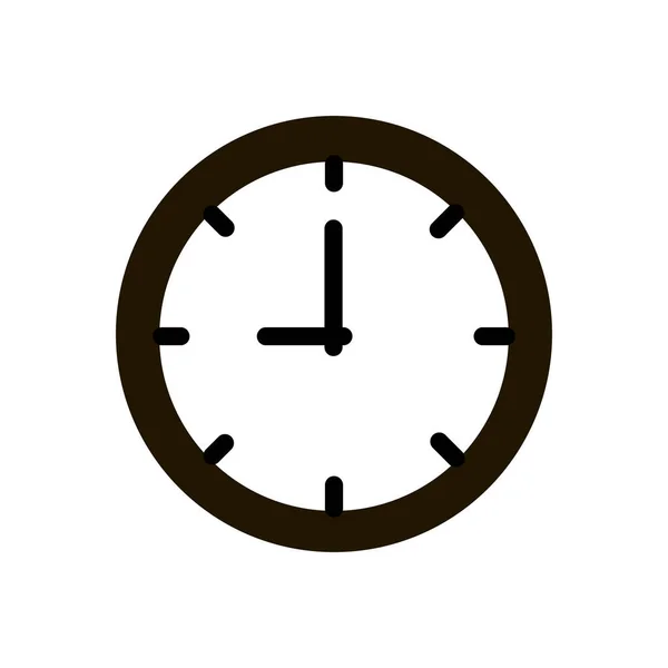 Icono del reloj sobre fondo blanco. Ilustración vectorial EPS 10 . — Archivo Imágenes Vectoriales