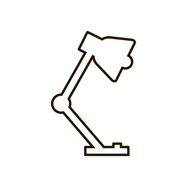 Icône lampe de table sur fond blanc. Illustration vectorielle SPE 10 . — Image vectorielle
