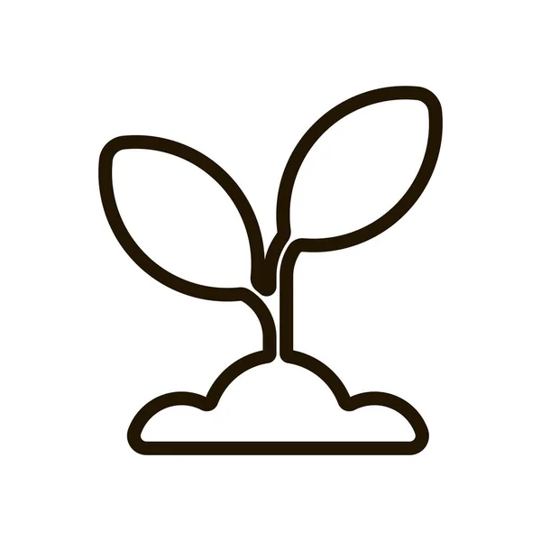 Sprout icono sobre fondo blanco. EPS 10 . — Vector de stock