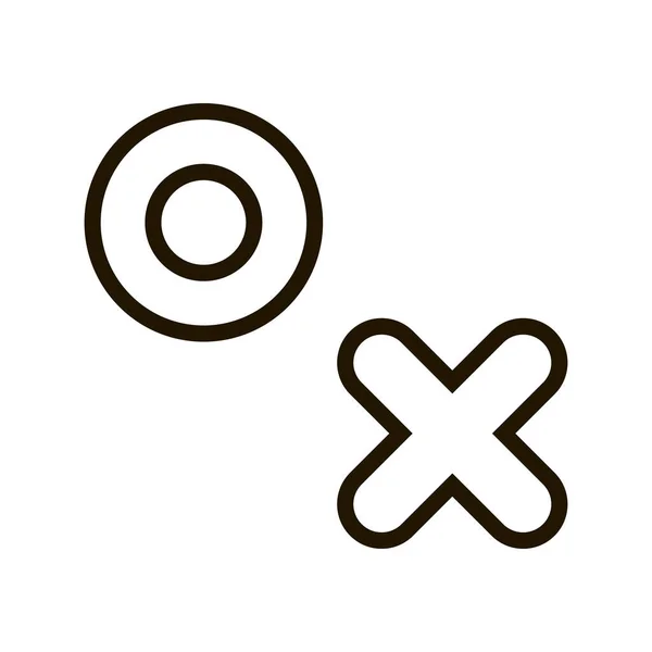 Icône croix et orteil sur fond blanc. SPE 10 . — Image vectorielle
