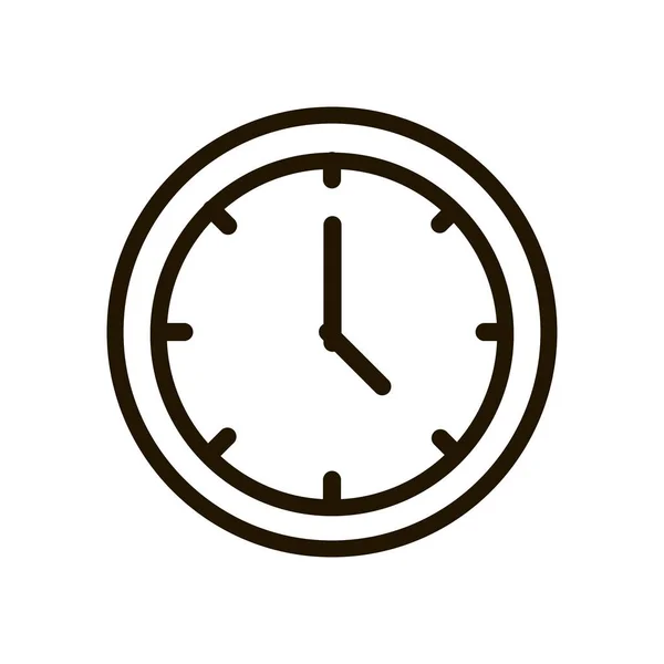 Uhr-Symbol auf weißem Hintergrund. Vektorabbildung EPS 10. — Stockvektor