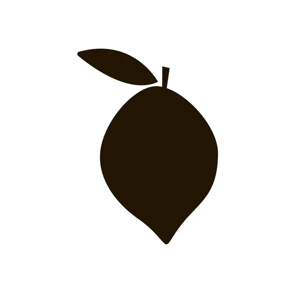 Icono de limón en estilo plano de moda aislado. EPS 10 . — Vector de stock