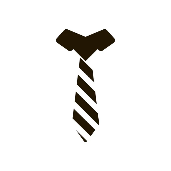 Icône de cravate dans le style plat à la mode isolé. SPE 10 . — Image vectorielle