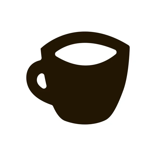 Чашка чая икона в модном плоском стиле изолированы. EPS 10 . — стоковый вектор