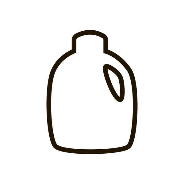 Icono de la botella de leche en estilo plano de moda aislado. EPS 10 . — Vector de stock