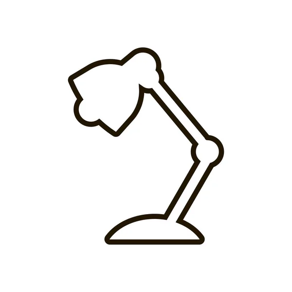 Icono de lámpara de mesa en estilo plano de moda aislado. Eps 10 . — Vector de stock