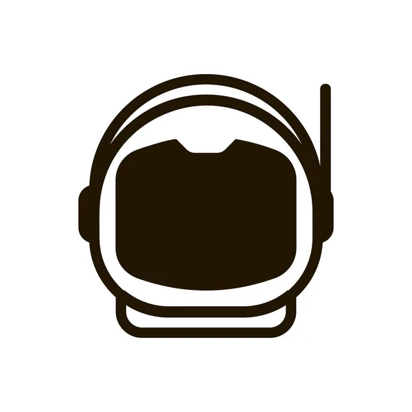 Boue de l'astronaute et de l'astronaute pour être dans l'icône de l'espace dans le style plat à la mode isolé. Eps 10 . — Image vectorielle