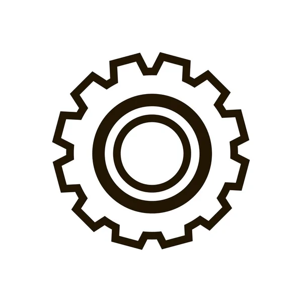 Gear icon in trendy flat style isolated. Eps 10. — Stock Vector