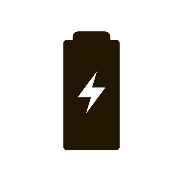 Icône de batterie dans le style plat à la mode isolé. Illustration eps 10 . — Image vectorielle